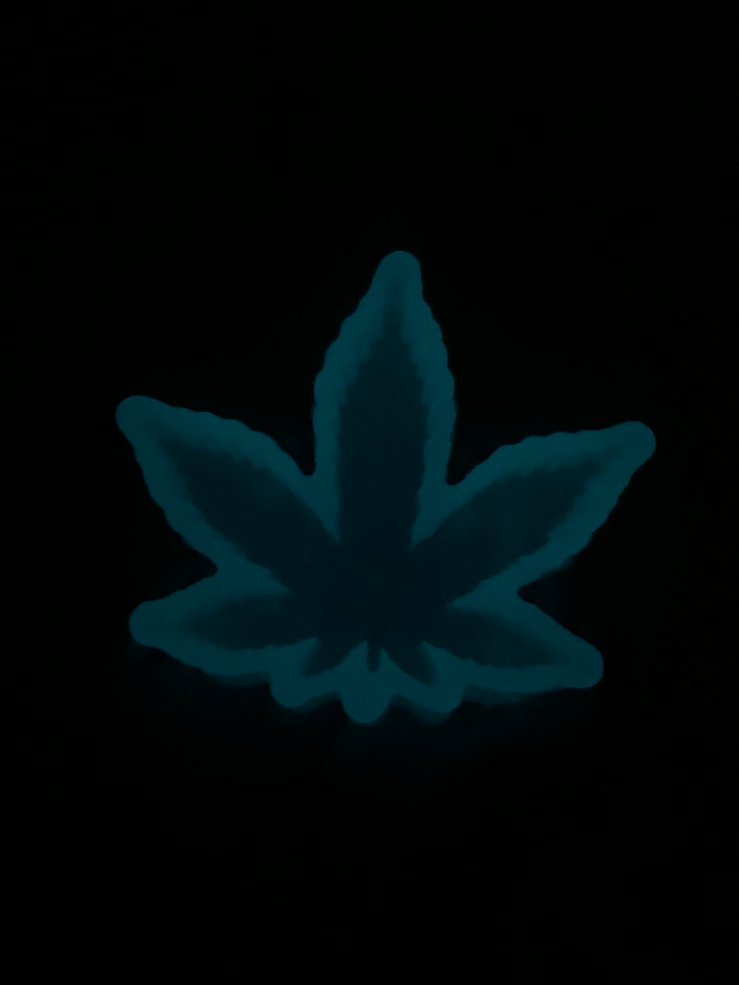 Blue Glow in the dark hemp ashtray