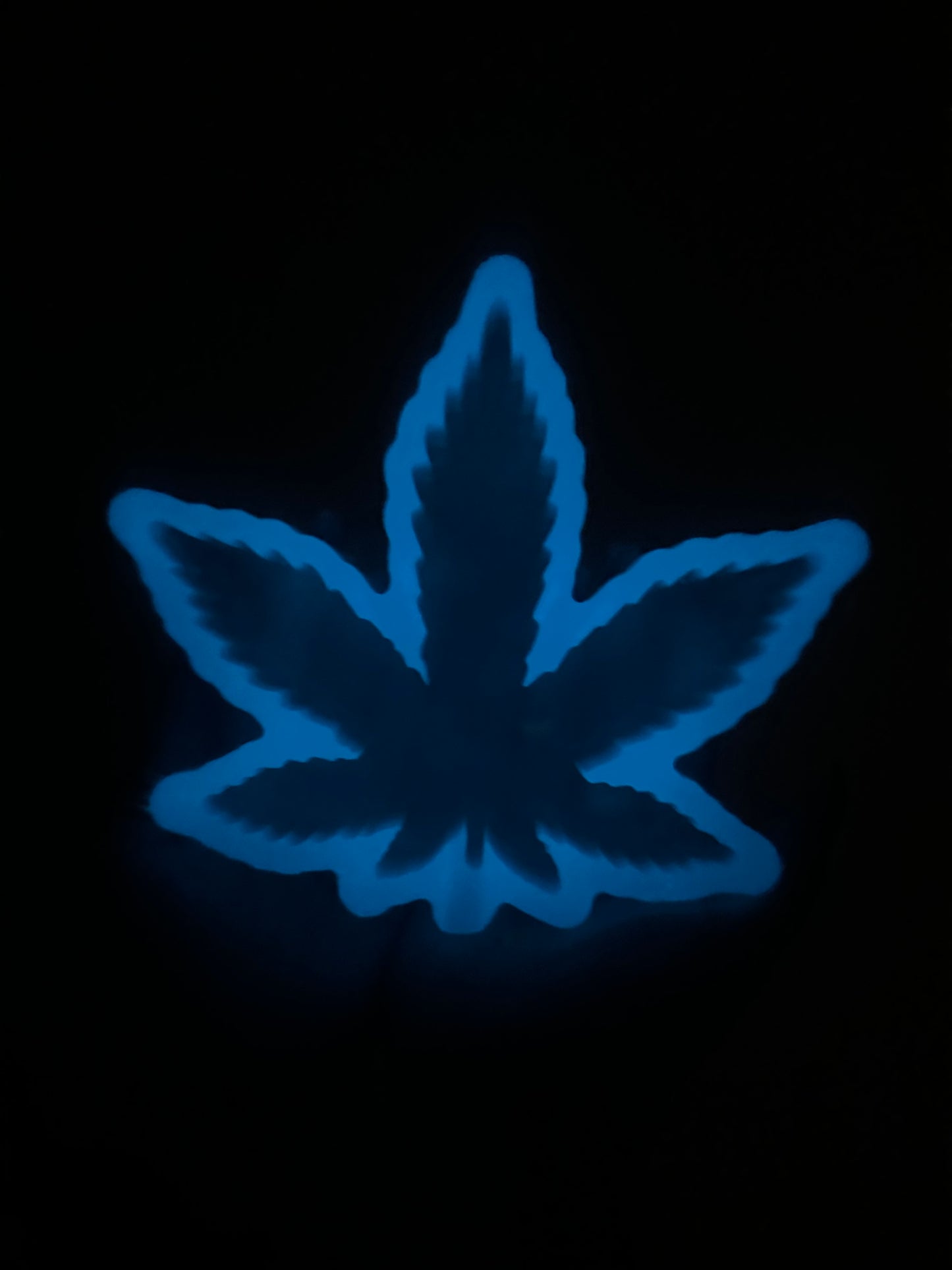 Blue Glow in the dark hemp ashtray