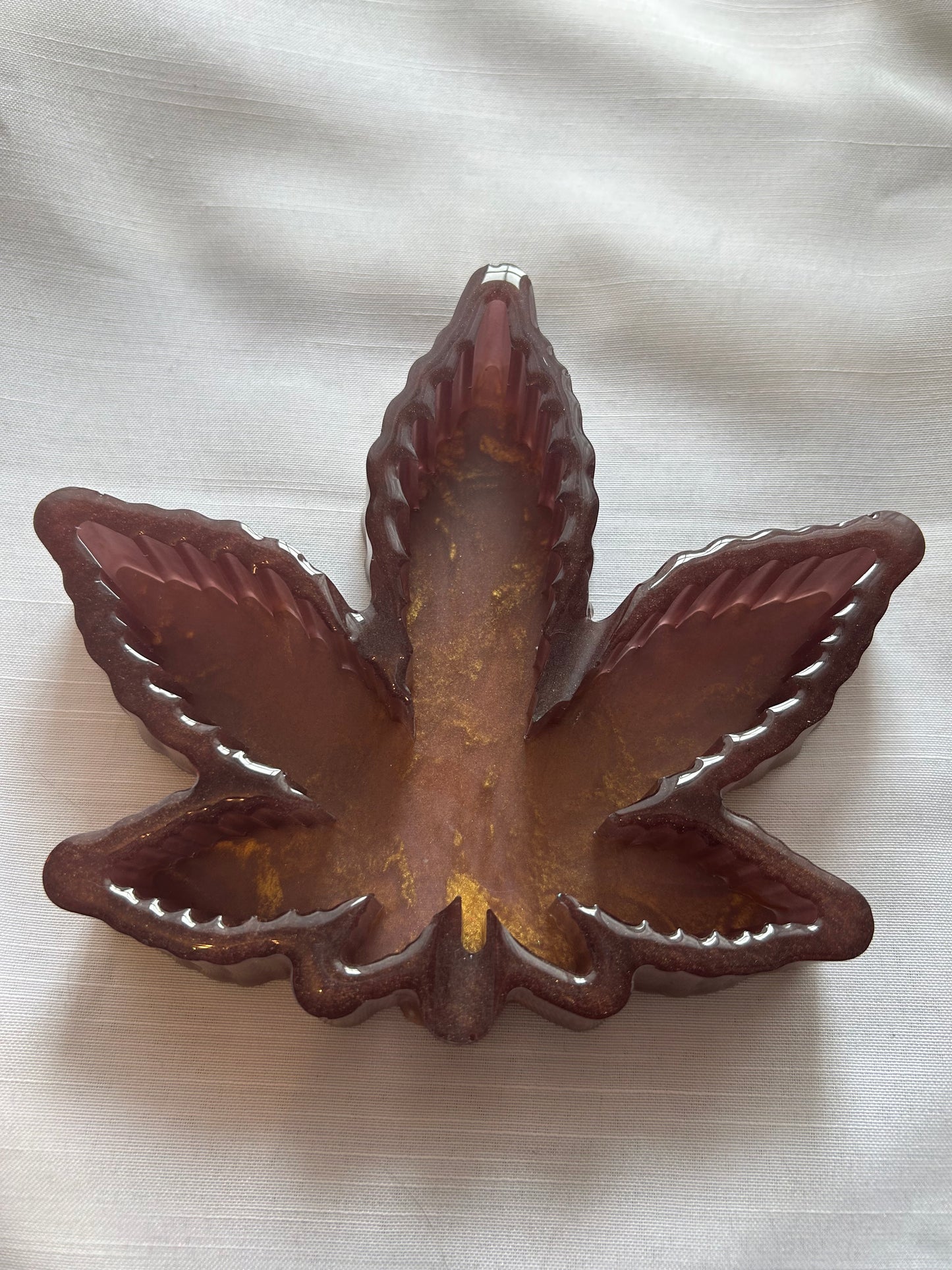 Brown sparkles hemp ashtray