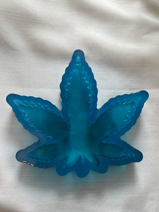 Blue Glow in the dark hemp ashtray